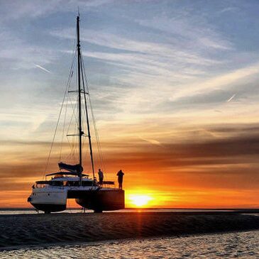 Balade En Catamaran Au Coucher Du Soleil A La Faute Sur Mer En Vendee