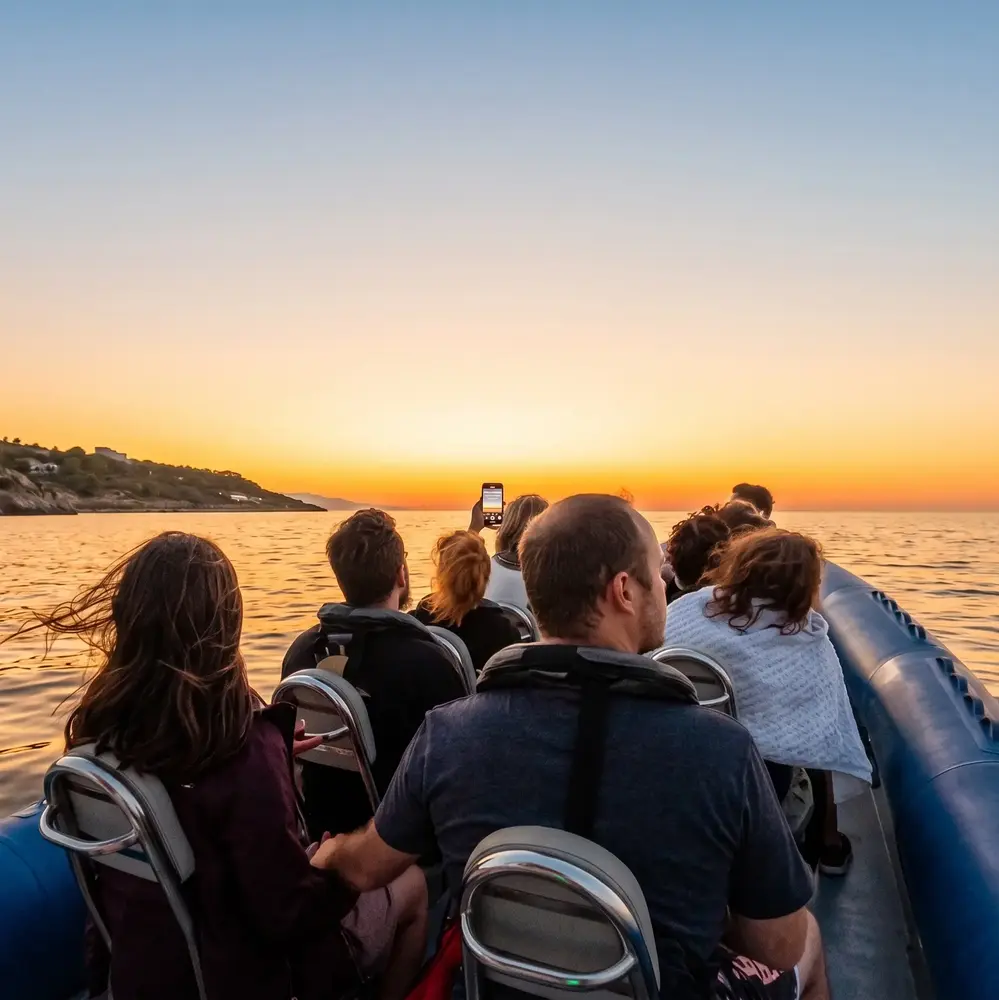 Activité : Balade en Bateau au Coucher de Soleil à Nice