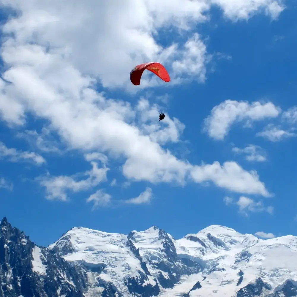 Activité : Baptême en Parapente face au Mont Blanc