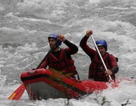 Descente Sportive en Canoë Raft sur l'Isère à Aime Descente Sportive en Canoë Raft sur l'Isère à Aime