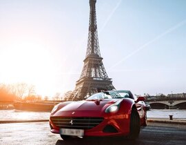 Balade en Ferrari California T à Paris
