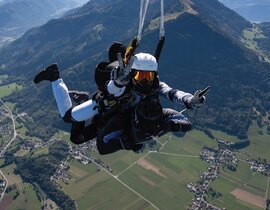 Saut en Parachute Tandem d'un Hélicoptère - Massif du Mont Blanc