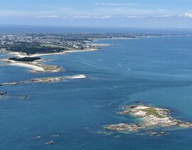 Baptême en Hélicoptère à Quiberon - Survol de la Presqu'île