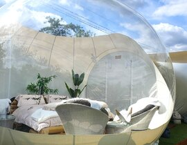Nuit en Bulle avec Jacuzzi Privatif près de Mont-de-Marsan