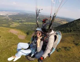 Baptême en Parapente près de Clermont-Ferrand - Chaîne des Puys