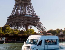 Visite Insolite de Paris en Bateau MiniBus Amphibie