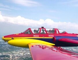 Vol en Avion de Chasse Fouga Magister au Castellet près de Toulon