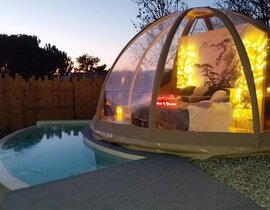 Nuit en Bulle avec Spa et Piscine Privatifs près de Carcassonne Nuit en Bulle avec Spa et Piscine Privatifs près de Carcassonne
