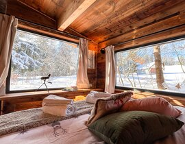 Cabane avec Sauna Privatif à la Féclaz - Massif des Bauges