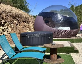 Nuit en Bulle avec Spa Privatif près de Rodez