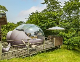 Nuit en Bulle avec Bain Nordique près de Bayonne Nuit en Bulle avec Bain Nordique près de Bayonne