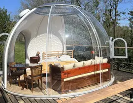 Nuit en Bulle avec Bain Nordique près de Bayonne Nuit en Bulle avec Bain Nordique près de Bayonne