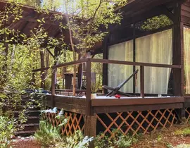Cabane avec Spa à Origne près du Bassin d'Arcachon