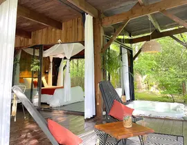 Lodge avec Spa à Origne près du Bassin d'Arcachon
