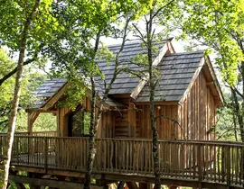 Cabane dans les Arbres avec Spa près de Cahors