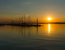 Coucher de Soleil en Bateau sur l'Etang de Thau à Sète