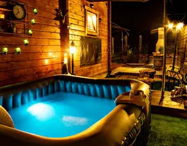Nuit en Lodge avec Spa à Novalaise - Lac d'Aiguebelette