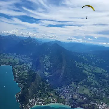 Baptême en parapente, département Haute savoie