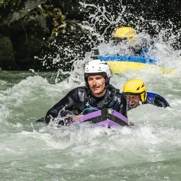 Duo Rafting et Hydrospeed sur l'Isère Duo Rafting et Hydrospeed sur l'Isère