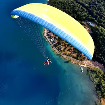Baptême en parapente, département Haute savoie