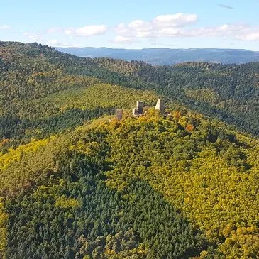 Baptême en Hélicoptère à Colmar - Survol de Kaysersberg en région Alsace