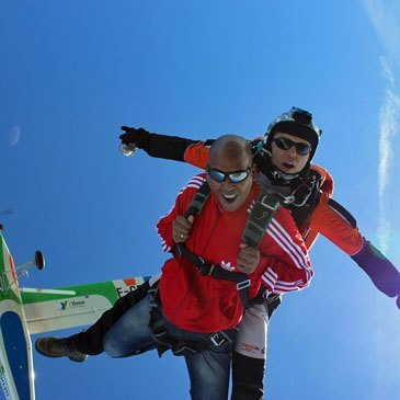 Saut en parachute, département Loiret