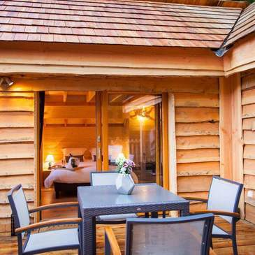 Nuit dans un Chalet en bois près de Thonon-les-Bains en région Rhône-Alpes