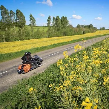 Balade à Moto à l&#39;Ouest de Paris