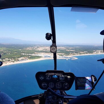 Baptême de l&#39;air hélicoptère en région Languedoc-Roussillon
