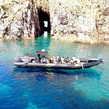 Balade en bateau, département Corse du Sud