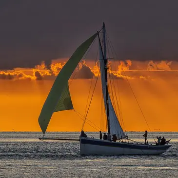 Sortie en Voilier au Coucher de Soleil en Baie de Quiberon Sortie en Voilier au Coucher de Soleil en Baie de Quiberon