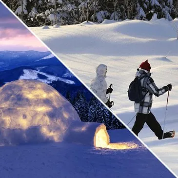 Randonnée Raquette et Soirée en Igloo à Courchevel Randonnée Raquette et Soirée en Igloo à Courchevel