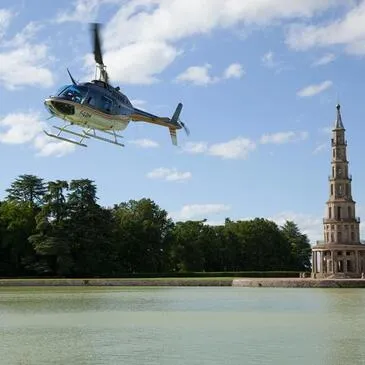 Baptême de l'air hélicoptère, département Indre et loire