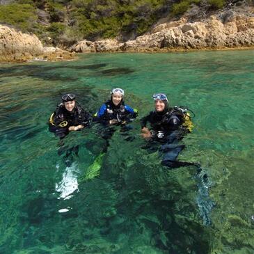 Baptême de plongée  en région PACA et Corse
