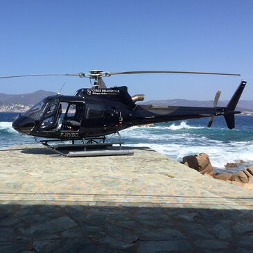 Baptême en Hélicoptère - Survol de la Baie d'Ajaccio en région PACA et Corse