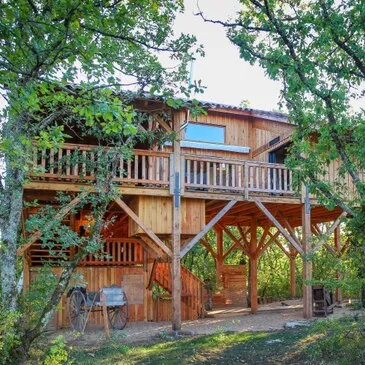 Cabane Familiale dans les Arbres avec Spa près d&#39;Albi