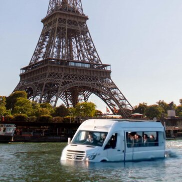 Visite Insolite de Paris en Bateau MiniBus Amphibie