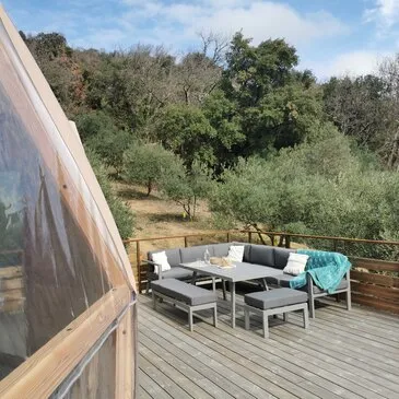 Nuit en Dôme près de Perpignan en région Languedoc-Roussillon Nuit en Dôme près de Perpignan en région Languedoc-Roussillon