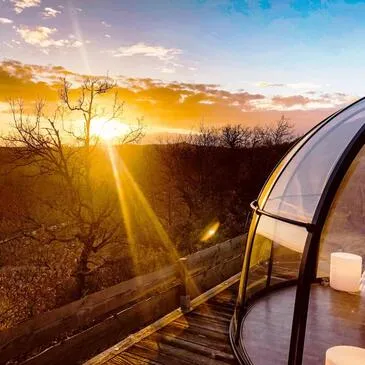 Nuit en Dôme de Verre avec Spa près de Montauban en région Midi-Pyrénées Nuit en Dôme de Verre avec Spa près de Montauban en région Midi-Pyrénées