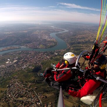 Baptême de l&#39;air paramoteur en région Rhône-Alpes