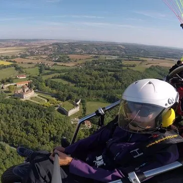 Baptême de l&#39;air paramoteur, département Isère