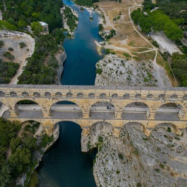 Baptême en Hélicoptère - Survol du Pont du Gard