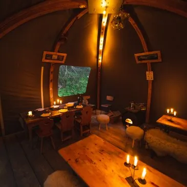 Balade nocturne en forêt près d'Annecy en région Rhône-Alpes Balade nocturne en forêt près d'Annecy en région Rhône-Alpes