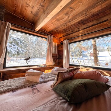 Cabane avec Sauna Privatif à la Féclaz - Massif des Bauges