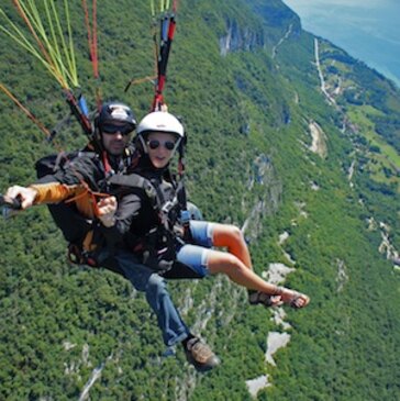 Baptême en parapente en région Rhône-Alpes