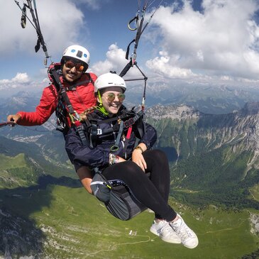 Baptême en parapente, département Haute savoie