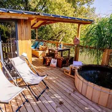 Nuit en Lodge avec Spa Privatif près de Langon en région Aquitaine Nuit en Lodge avec Spa Privatif près de Langon en région Aquitaine