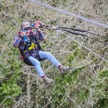 Saut Pendulaire depuis un Viaduc près de Caen en région Normandie