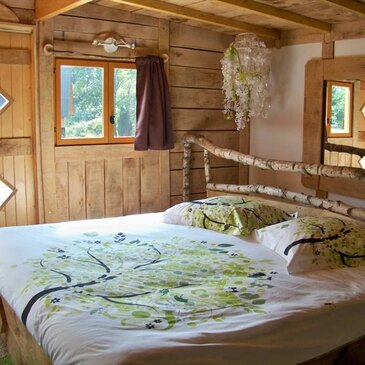 Cabane dans les arbres près de Château-Thierry en région Picardie