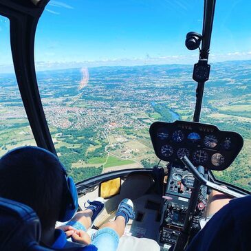 Aérodrome de Beaune-Challanges, Côte d&#39;or (21) - Baptême de l&#39;air hélicoptère